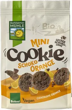 Piškoti mini čokolada pomaranča bio 125g Bohlsener Muhle-0
