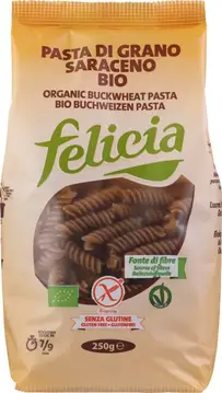 Testenine 100% ajda `Svedrčki´ brez glutena bio 250g Felicia-0