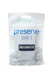Nadomestna rezila 'Shave 5', 4 kos Preserve