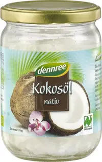 Olje kokosovo bio 450ml Dennree